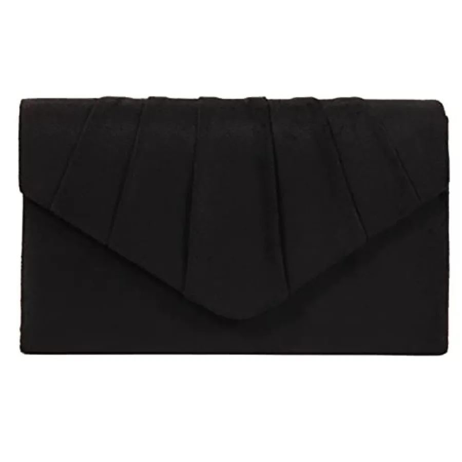 

BBjinronjy Clutch Purse Evening Bag for Women Evening Wedding Party Velvet Suede Pleated Handbag