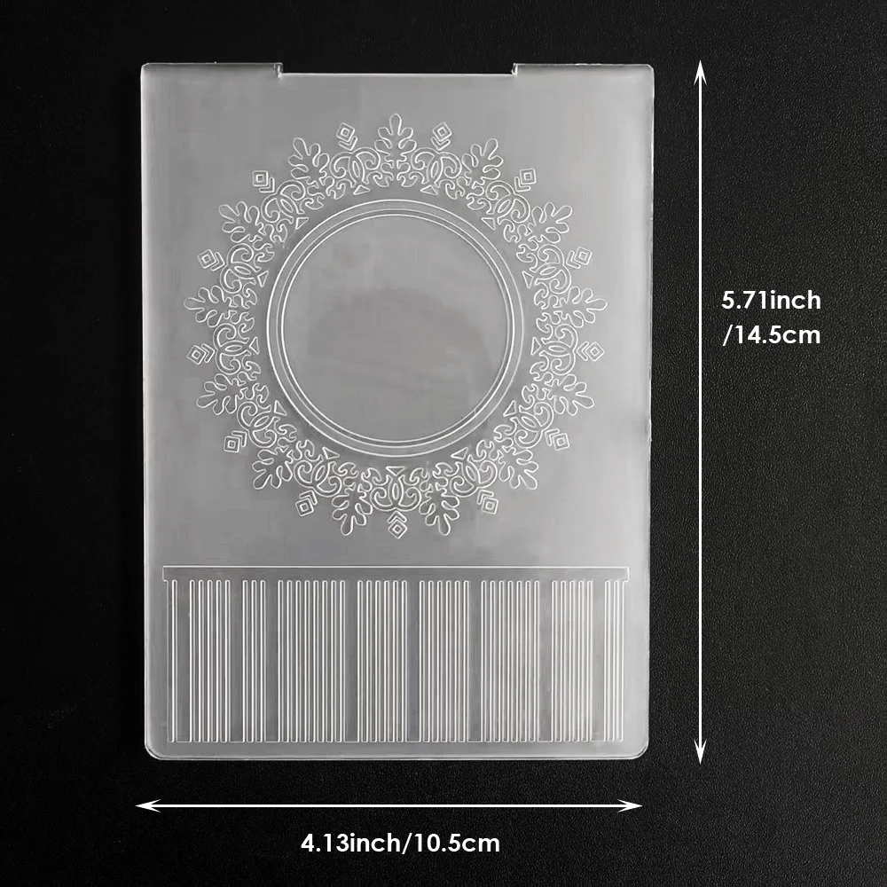 

Small Squares/Leaves/Ripples 2D Plastic Embossing Template Folders for Card Making Photo Album DIY Scrapbooking