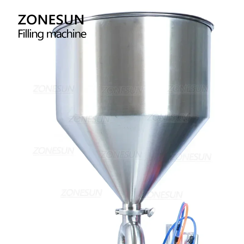 

ZONESUN ZS-GY2 Semi-automatic Double Nozzles Paste Liquid Cream Honey Beverage Juice Filling Machine Pneumatic Oil Bottle Filler