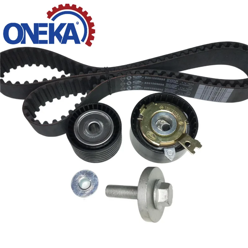 ONEKA Engine Parts Timing Belt Kit for Renault 130c17529r 130C13191R k015603xs K015671XS 8201069699 Tensioner Pulley