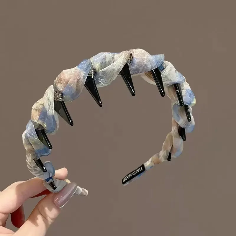 

Elegant Toothed Hair Comb Headband Design Non-Slip Luxury Hair Clip for Women Daily Casual Accessories