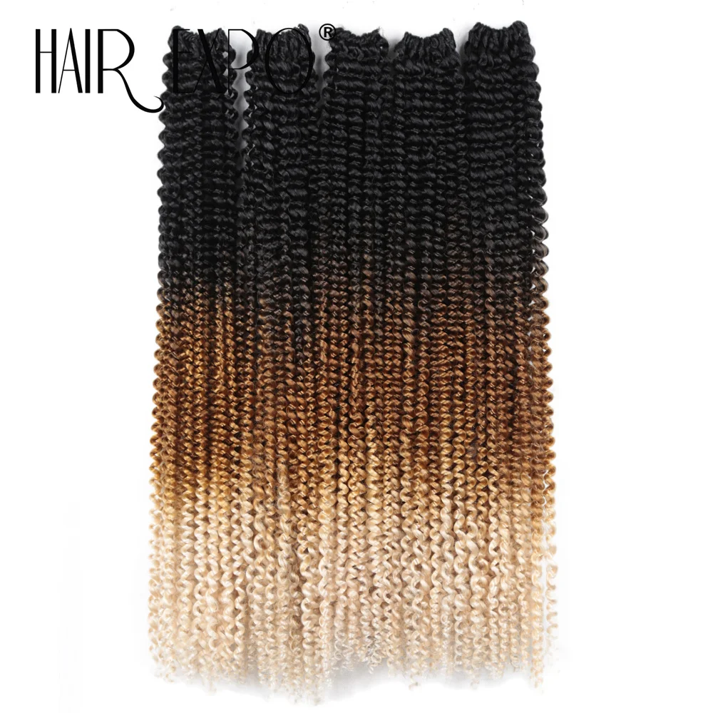 

Предварительно скрученные вязанные крючком волосы Passion Twist для чернокожих женщин, вязанные крючком косы с волной воды, предварительно заплетенные синтетические плетения, наращивание волос