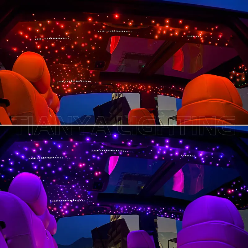 16W Meteor Twinkle Starry Sky Ceiling Car Star Light Fiber Optic Light  Sky Star Ceiling Led Interior Ambient Light Home Decor