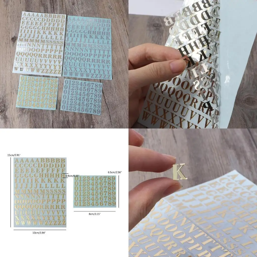 

Large Epoxy Digital Metal Stickers for Kids Art Craft DIY Decor