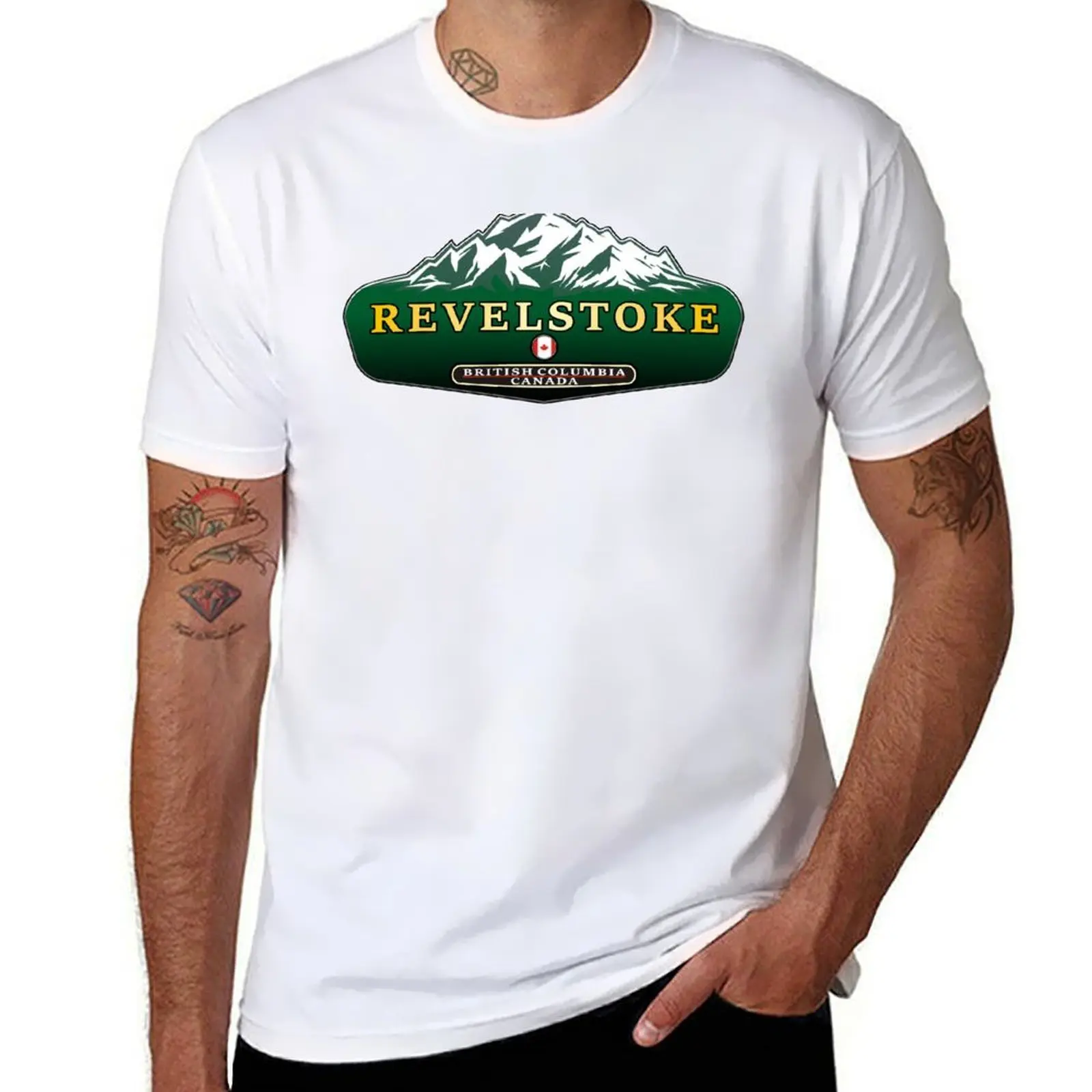 

Revelstoke Canada T-Shirt t shirts for man cotton man t shirts for men casual T-Shirt