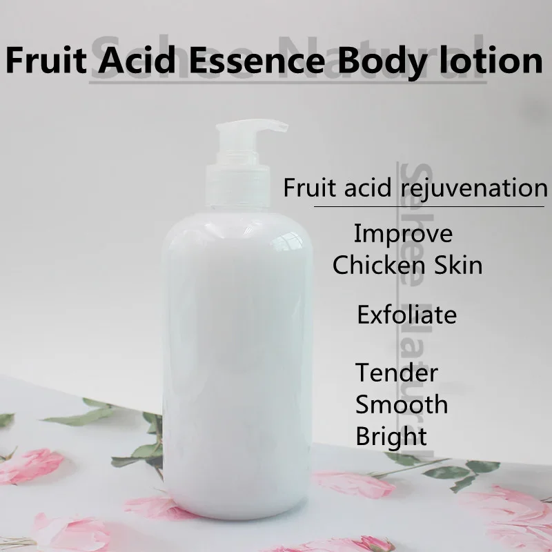 

Fruit Acid body Lotion Moisturizes Brightens Remove Goose Bumps Hair Follicles 500ml Body Skin Cream Smooth
