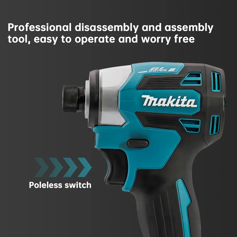 Makita DTD173 18V Brushless Impact Driver Al Litio Cordless Trapano Elettrico Utensile Elettrico Multifunzione Strumento Domestico (Senza Batteria)