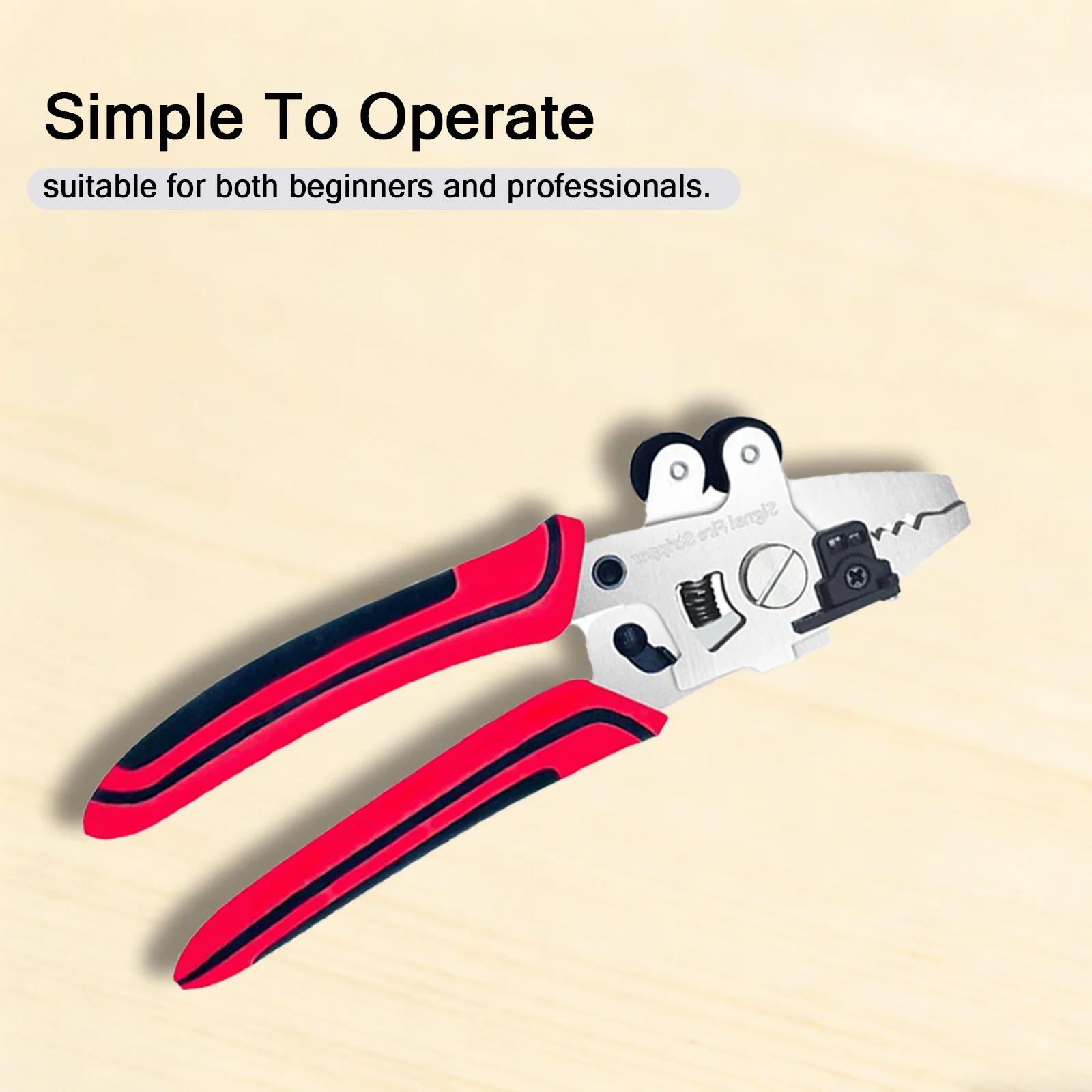 Fiber Optic Stripping Tool Metal Body for Multi-Size Fiber Cable Communication Engineering Use Multifunctional Compact