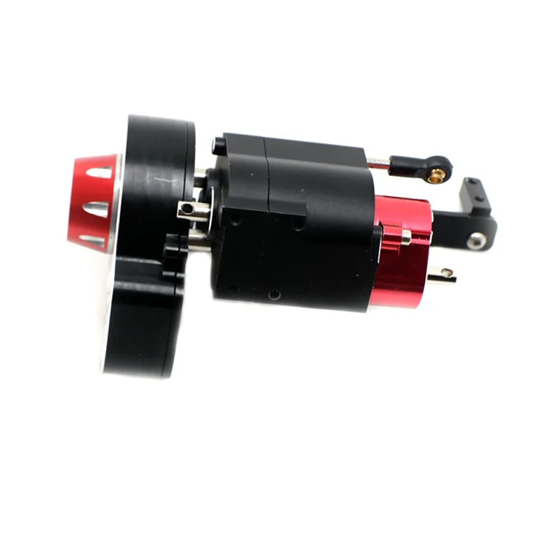 YSUN-Metal 2 Speed Shiftable Transmission Gearbox For Axial SCX10 & SCX10 II III 1/10 RC Crawler Car Upgrades Parts