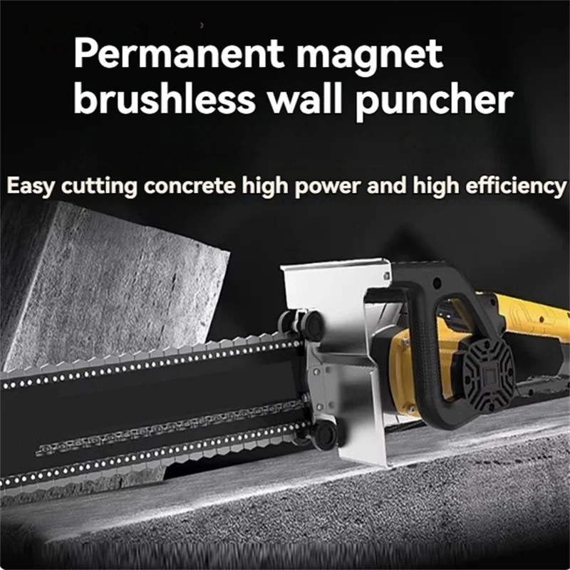 New Dust-Free Wall Saw High-Power Multi-Function Concrete Wall Puncher Door Cutting Electric Chain Cutting Saw Machine