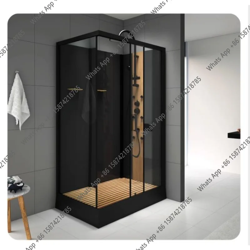 JBathing, Integrated Closed Bath And Bath Room Integral Shower Room, Bathroom, Household Fan-shaped Glass, Simple Partition