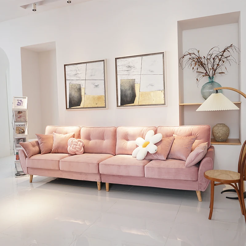 

Lounge Armrest Velvet Sofa Living Room Reclinable Nordic Salon Puffs Sofas Chaise Luxury Lit Pliable Puff Sillon Furniture