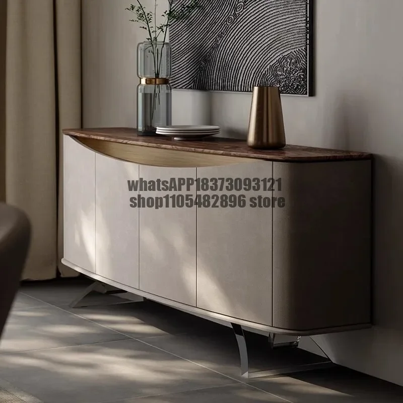 black walnut modern simple decorative cabinet, entrance locker Solid wood dining side cabinet, living room against the wall,