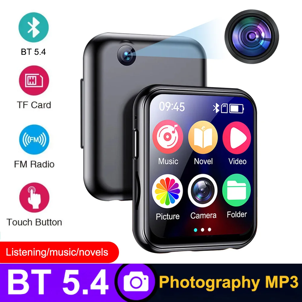مشغل HiFi MP3 الجديد بدون فقدان DSD عالي الوضوح مشغل موسيقى الصوت الرقمي المحمول 2.4 بوصة لجهاز Walkman يدعم ما يصل إلى 128 جيجابايت