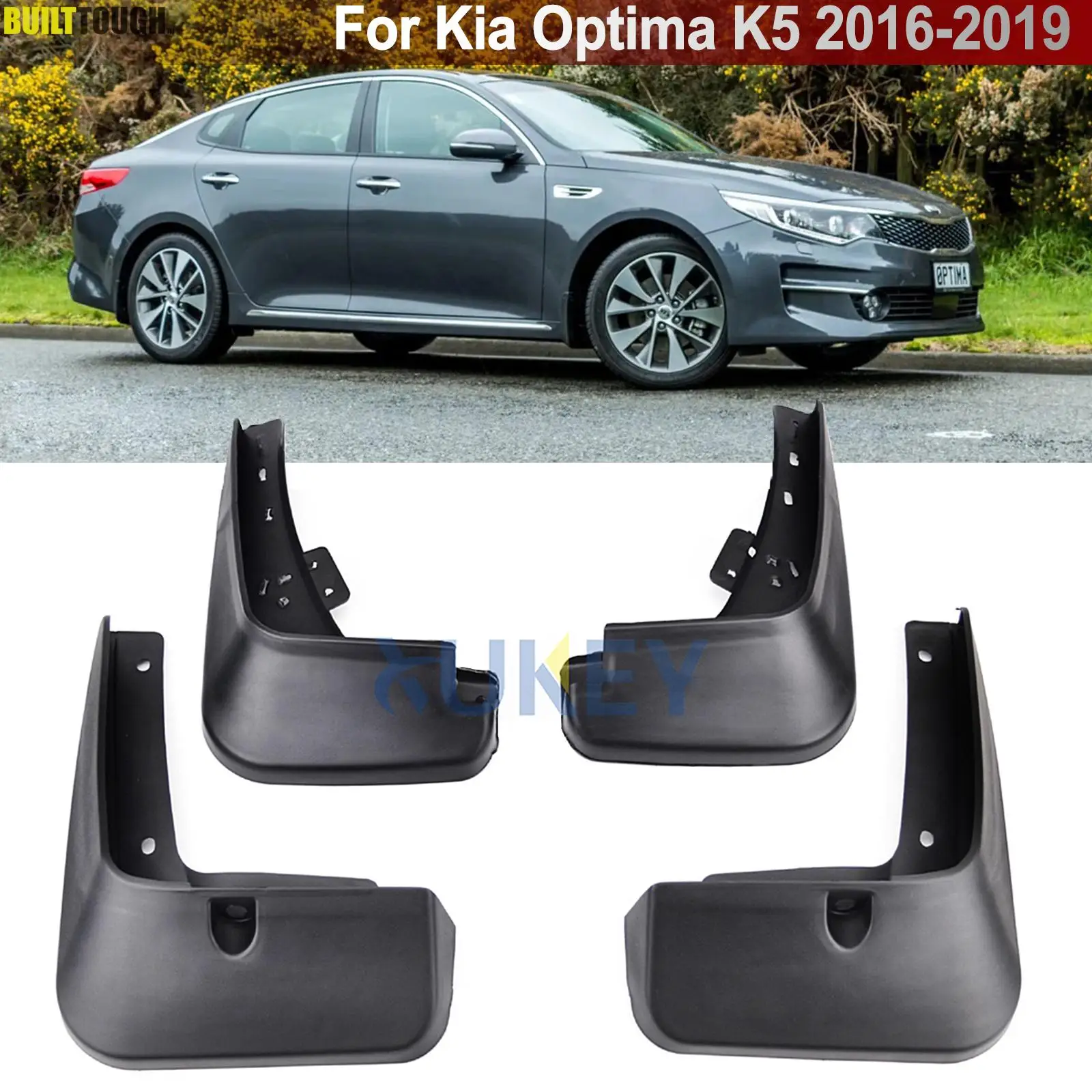 Front Rear Molded Car Mud Flaps For Kia Optima 2016 2017 JF Sedan Mudflaps Splash Guards Mud Flap Mudguards Fender 2018