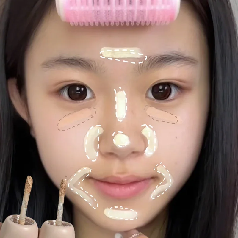 Qibest base corretivo líquido à prova d'água, creme de maquiagem, cobertura completa, base fosca com retenção de cor, cosméticos naturais