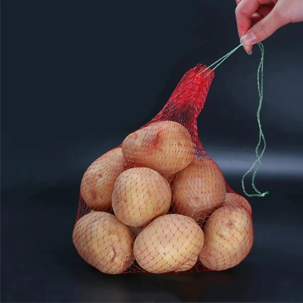 

Reusable Watermelon Net Mesh with Straps Fruit Storage Net Bag Corded Vegetables Storage Vertical Planting Net