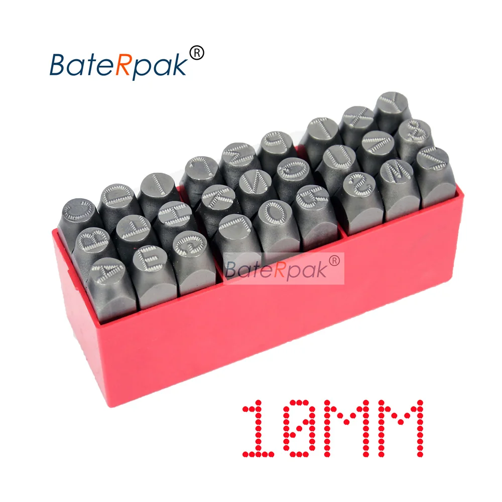 10mm A-Z Dotted steel seal,BateRpak car chassis Steel word punch stamp/matrix do stamp letters,27pcs/box