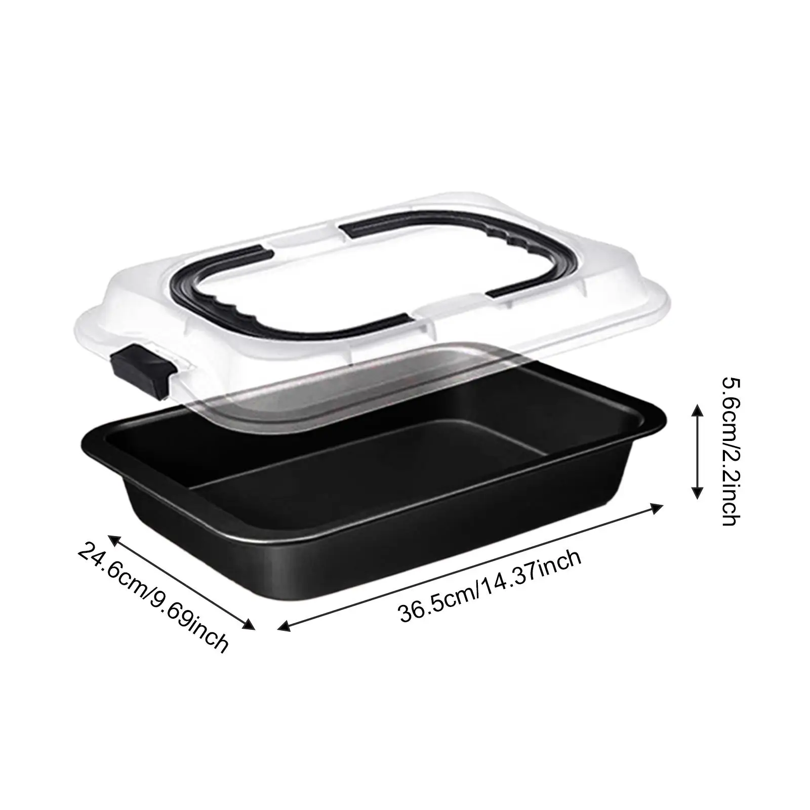 Bandeja para hornear pasteles, utensilios para hornear, lavavajillas, soporte para moldes para pasteles, plato para hornear para reuniones, cazolas de cocina de viaje, 2 piezas