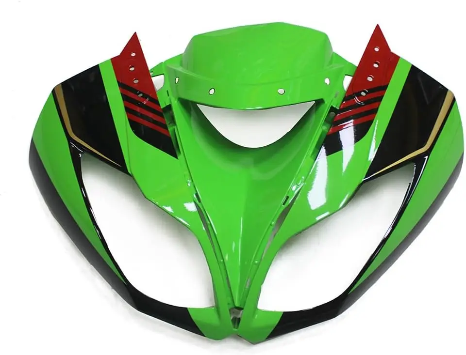 ABS Fairings Kit لكاواساكي ZX6R 636 2009 2010 2011 2012 09 10 11 12 دراجة نارية أخضر أسود Fairings هيكل السيارة إطار الجسم #4
