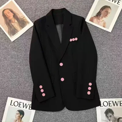 Women New Minority Mujer Chaqueta Premium Korea Chic Y2k High Street Coats Premium All-match Solid Office Lady Top