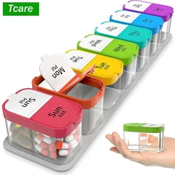 Extra Large Weekly Pill Organizer 2 Times A Day Pill Box 7 Day Am Pm To Hold Daily Medicine Vitamin for Elders Arthrtic Patients
