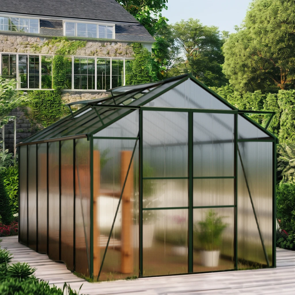 ชุดห้องกระจกแบบวอล์กอินสั่งทำพ - Polycarbonate Greenhouse Aluminum Frame บทวิจารณ์และราคา