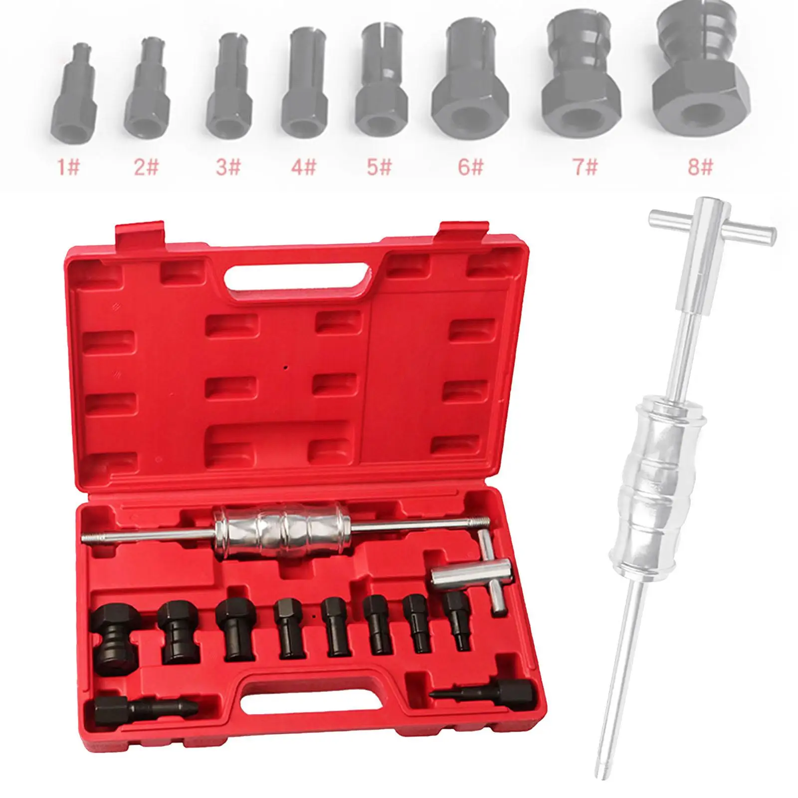 

12x Blind Hole Collet Bearing Puller Set Heavy Duty with Expanding Collet Sturdy