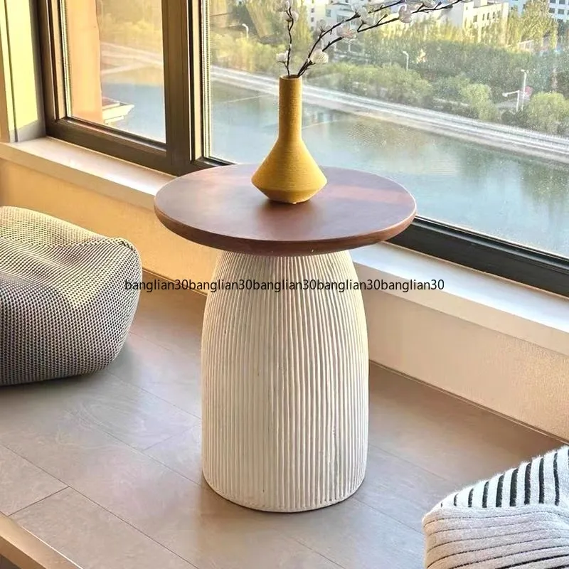 

Outdoor movable simple art side a few Nordic style rounded corners a few bedrooms modeling bedside table cafe small round table