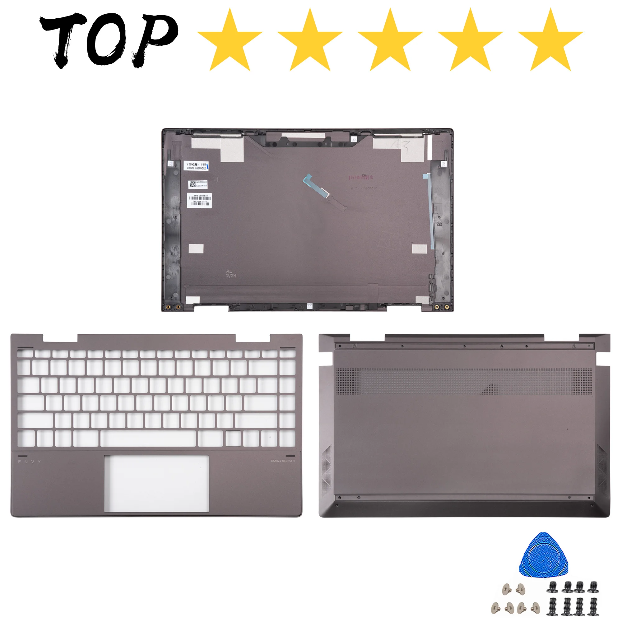 

Запасные чехлы для ENVY X360 13-AY 13Z-AY TPN-C147, задняя крышка, верхняя крышка, чехол/подставка для рук/нижний корпус, металлический, коричневый, 13,3 дюйма