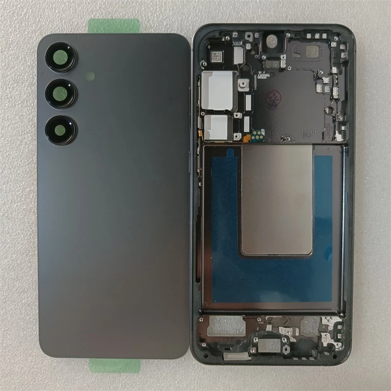 

Для Samsung Galaxy S24 Plus S24+ S926 Полный корпус Средняя рамка + Задняя крышка аккумулятора Задняя дверь с объективом камеры Запчасти для ремонта