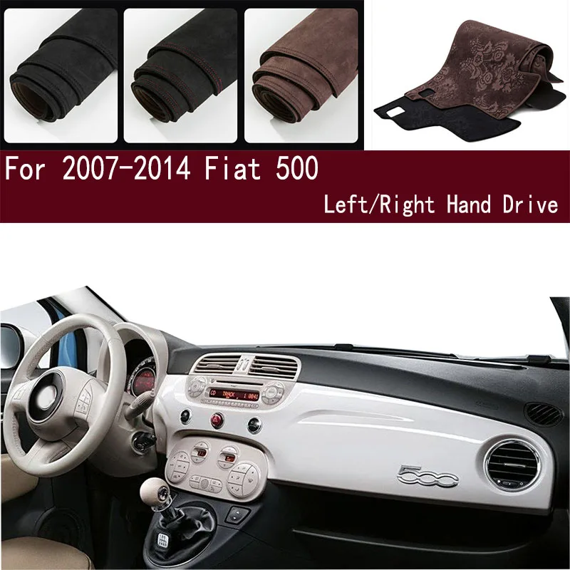 

For 2007-2014 Fiat 500 C E 312 351 352 Dashmat Dashboard Cover Instrument Panel Sunscreen Pad Ornaments