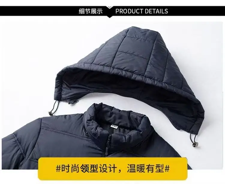 شارة مطرزة سترة فضفاضة سميكة جديدة معاطف قطنية أمريكية كلاسيكية للرجال سترة شتوية دافئة مقاومة للرياح ملابس رجالية