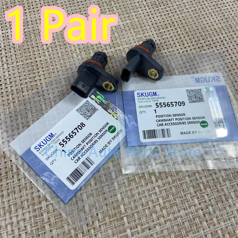 1 Pair Original Camshaft Position Sensor For Chevrolet Cruze Hideo Epica Opel Vauxhall Mokka Insignia Astra 55565708 55565709