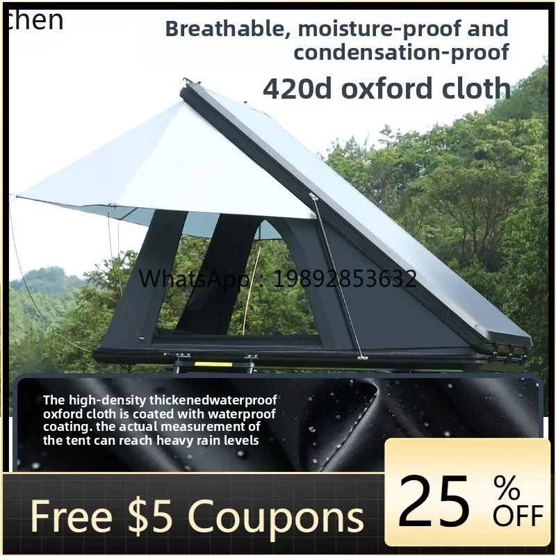 

roof tent aluminum alloy hard top automatic hydraulic sunshade camping car tent