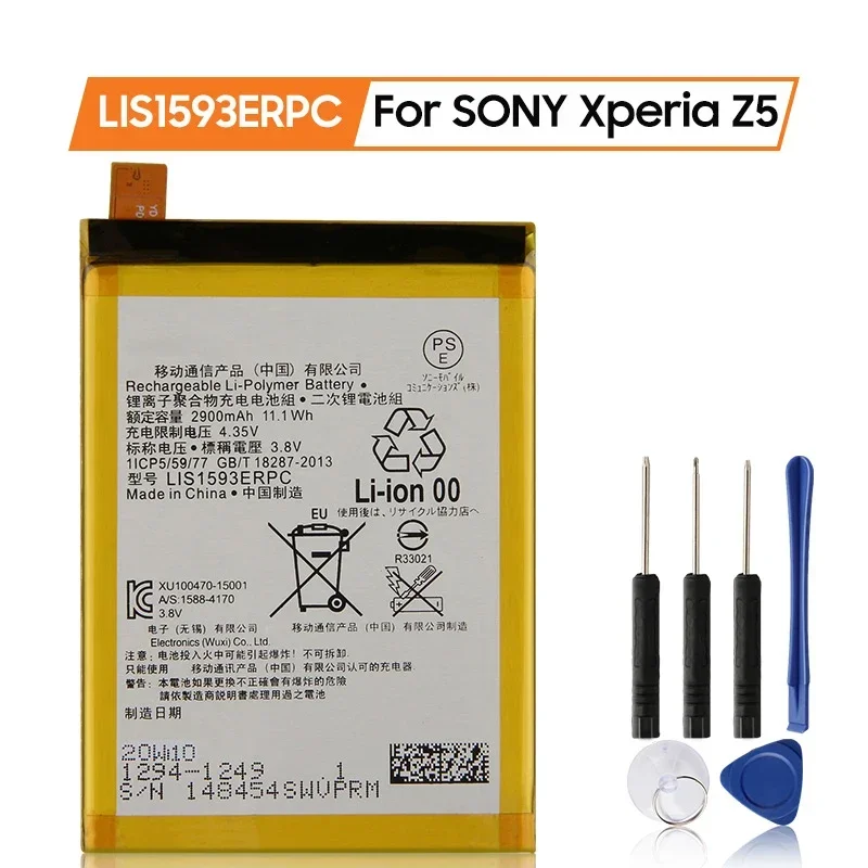 Premium Replacement Battery LIS1593ERPC For SONY Xperia Z5 E6883 E6633 E6653 E6683 E6603 Rechargeable Phone Batteries 2900mAh