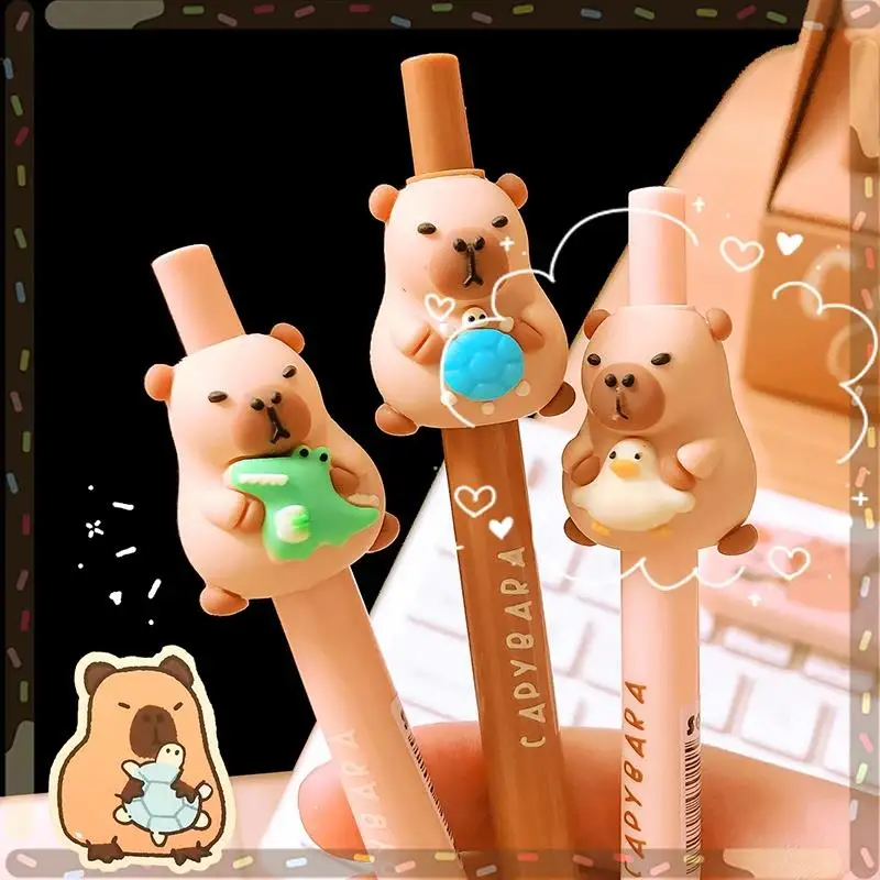 cute capybara mechanical penci kawaii stationery Aesthetic stationery school supplies school useful drawing automatic pencil