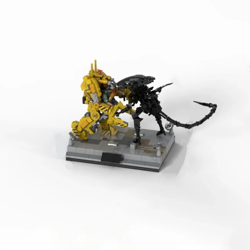 

612PCS Moc Star Battle Micro Aliens Series : Ripleys Vs Queen 3D Poster Model Building Blocks Bricks Diy Creative Toy Kid Gift
