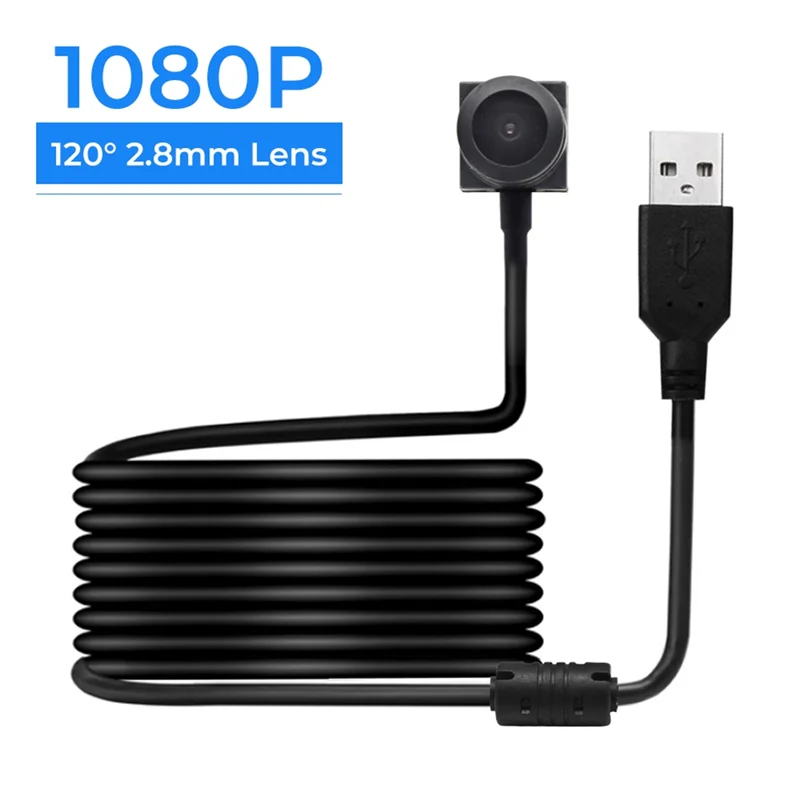 B24B 1080P HD Webcam Mini fotocamera USB per PC portatile CCTV Videocamera esterna Videocamera di sicurezza Obiettivo 2,8 mm
