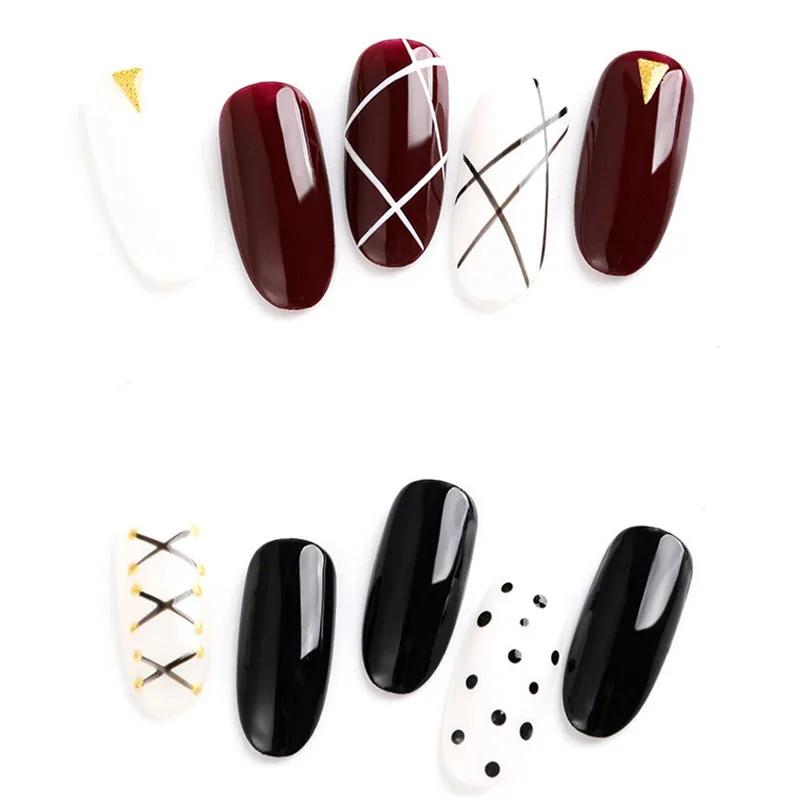 الوردي مسمار بطانة فرش هلام مسمار الفن فرشاة طلاء الأظافر فرشاة الرسم مسمار الفن تصميم فرشاة مجموعة أقلام قلم رسم للجل #4