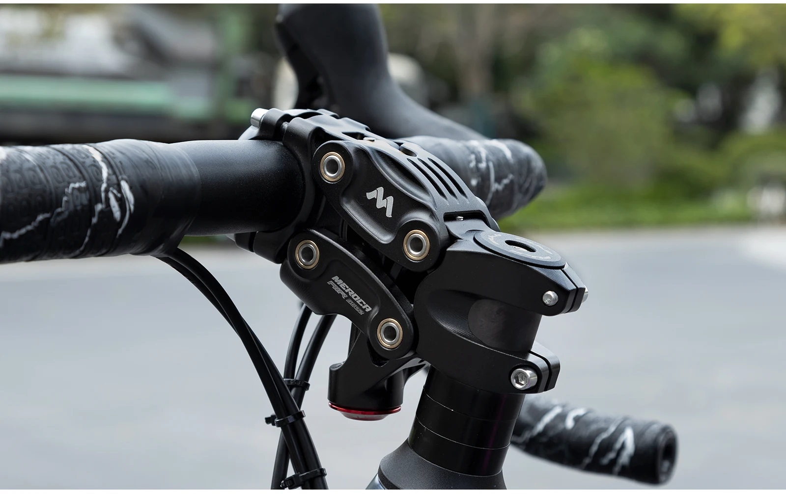 MEROCA Fahrrad-Aufhängungsvorbau, Aluminiumlegierung, Fünf-Verbindungs-Luftstoßdämpfer, XC\Mtb\Road Mountainbike-Riser, Vorbauten – Detail 17