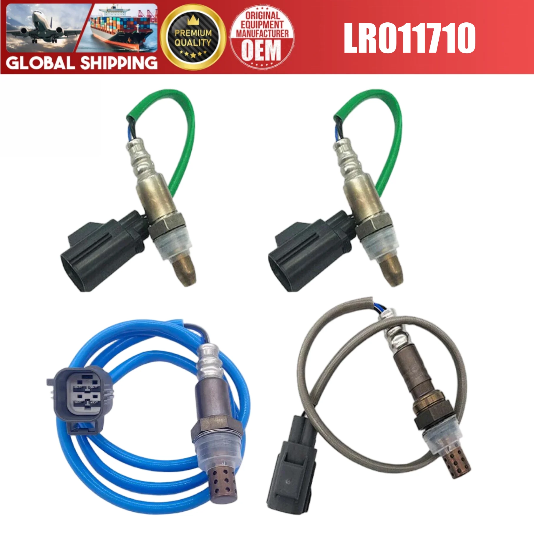 LR011710 234-4465 234-4454 234-9095 4pcs front&rear Oxygen Sensor fit for Land Rover LR4 Range Rover Sport 5.0L 2010-2013