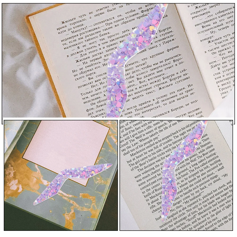 

3Pcs Book Page Holder Resin Thumb Book Holder Lightweight Portable Reading Tool for Thick Thin Books Travel Use Outdoors