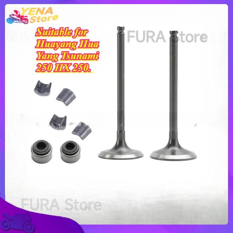 

Стержни впускных и выпускных клапанов для двигателей мотоциклов подходят для Huayang Hua Yang Tsunami 250 HX 250.
