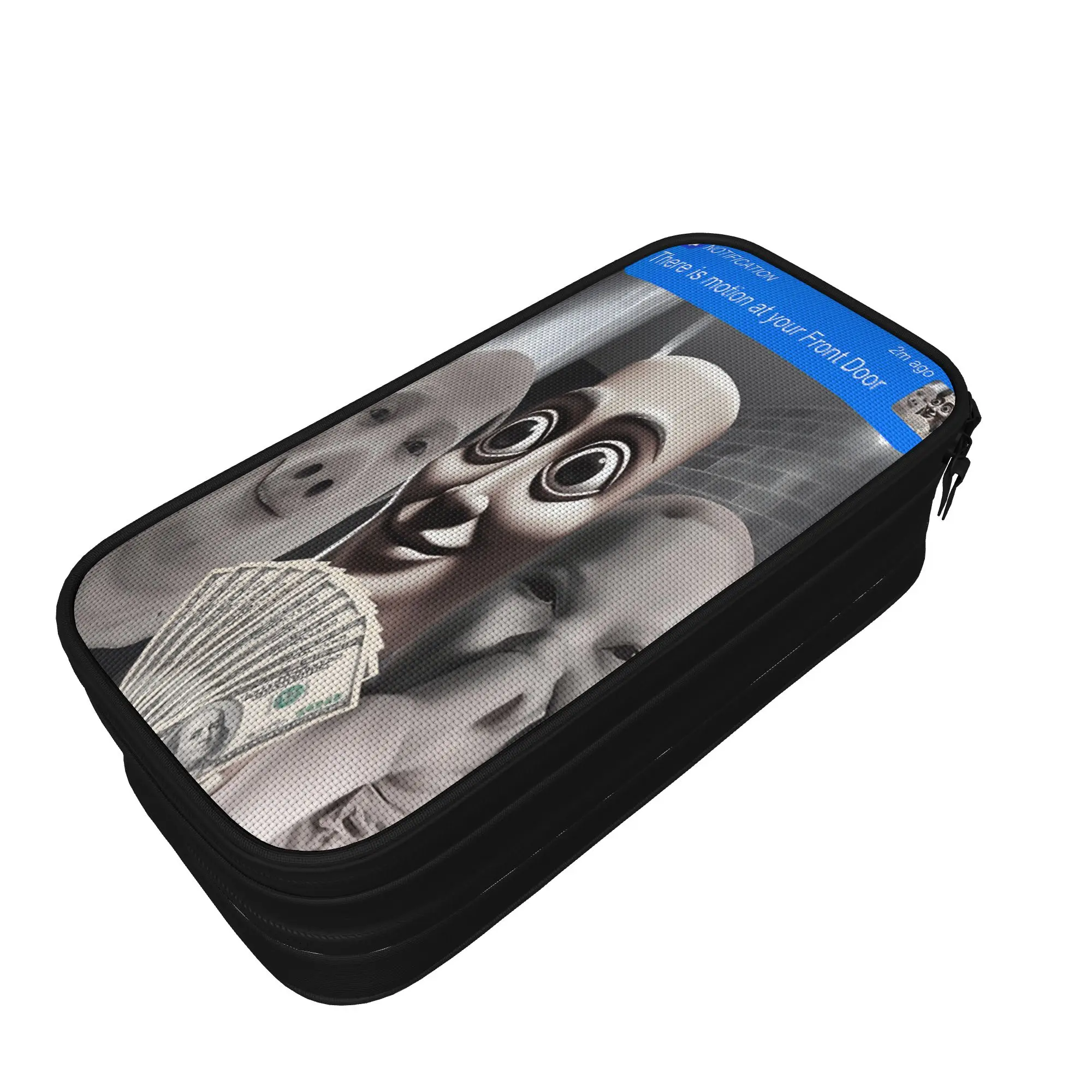Motion at Your Front Door Tung Sahur John Pork Ai Baby Meme Pencil Case College Pencil Box Students Kawaii School Pencil Cases
