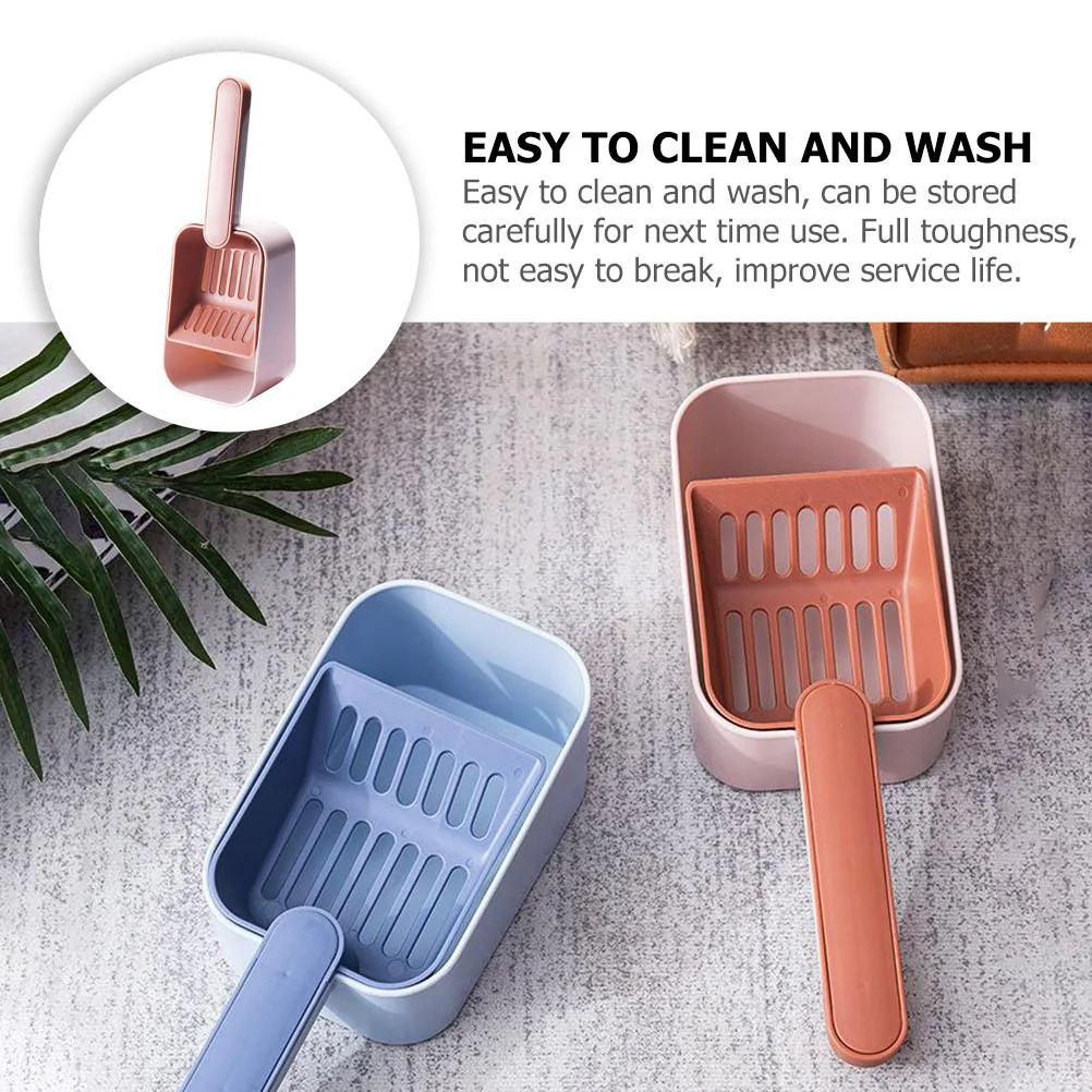 

Cat Litter Scoop Lightweight PVC Cat Litter Shovel Easy Clean Tool Pet Supplies Compact Size Practical Gift Home Use