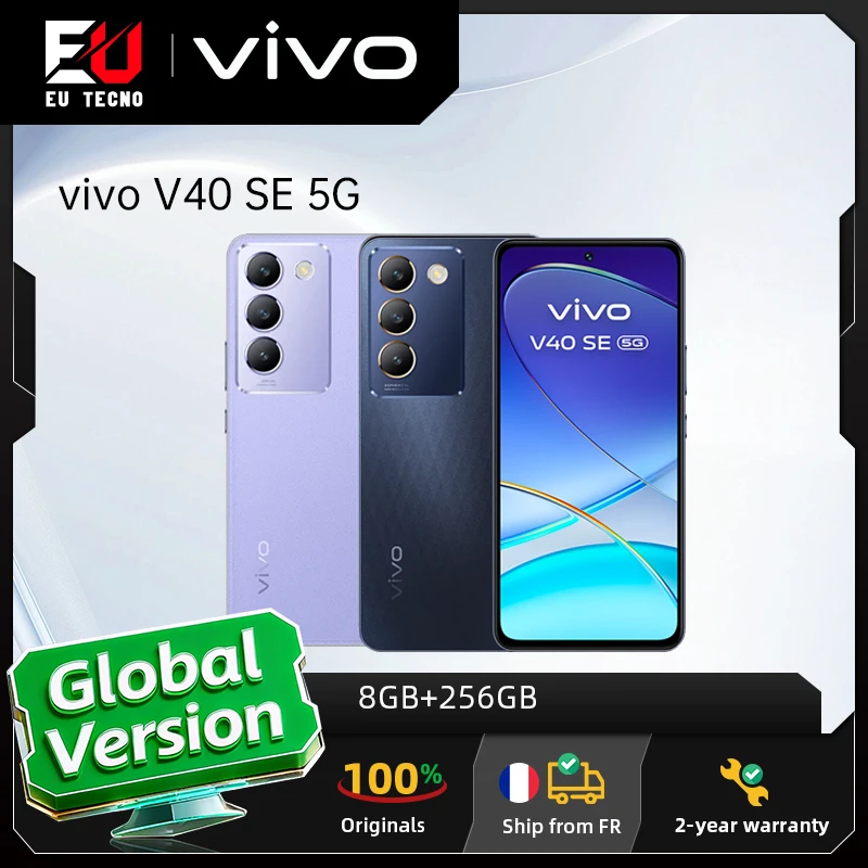 Smartphone vivo V40 SE 5G (version UE) : �cran AMOLED de 6,67 pouces � 120 Hz, batterie de 5 000 mAh, recharge � 44 W, appareil photo arri�re de 50 Mpx