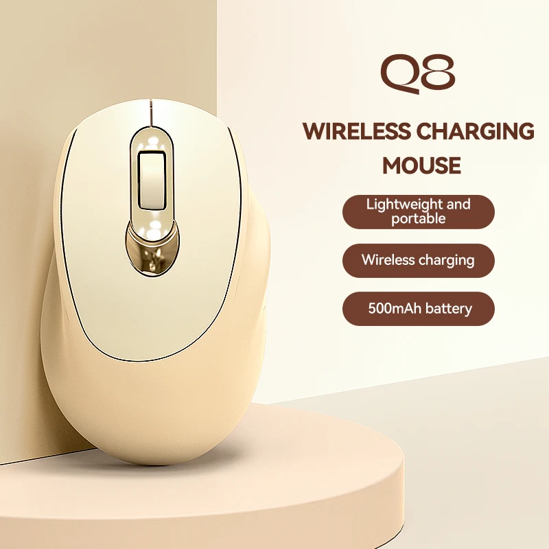 T-WOLF Q8 Silent Bluetooth Office Mouse Ergonomic Three Level DPI Dual Mode Wireless Mouse Suitable for PC Laptops