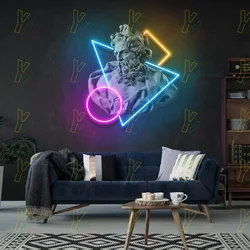 Zaawansowana sztuka geometryczny wzór Neon, Neon UV, Neon ślubna, Neon standardowy znak neonowy, Neon 5v, Neon USB