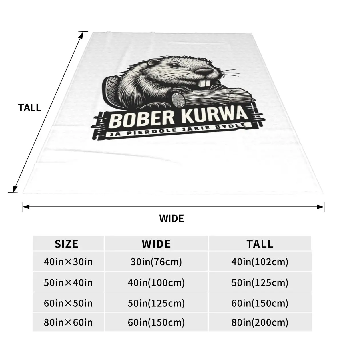 Poland Beaver Bober Polish Bobr Kurwa Blanket Flannel Sofa Throw Blanket Breathable for Home Bedroom Throws Bedspread Quilt